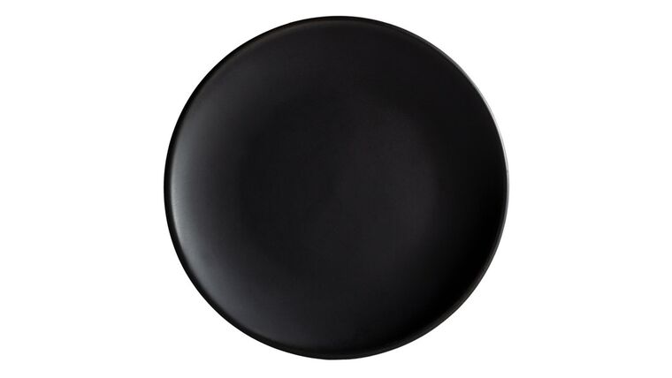 Matte black 7.25 inch salad plate rental — tent, table and decor rentals for Eastern Washington events by NCW Event Rentals — Matte Black Salad Plate 7.25" rental from NCW Event Rentals