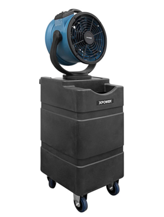 Cooling misting fan for hot weather events — tent, table and decor rentals for Eastern Washington events by NCW Event Rentals